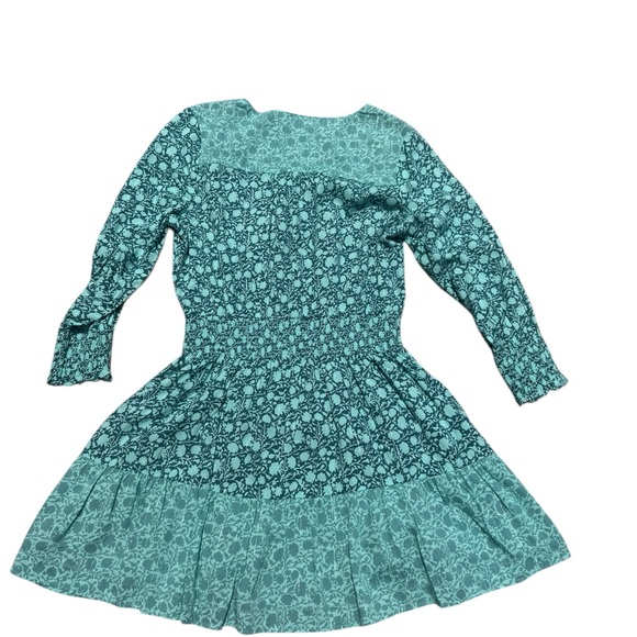 Vineyard Vines Teal Dress Cinched - Size Medium - Picture 2 of 6